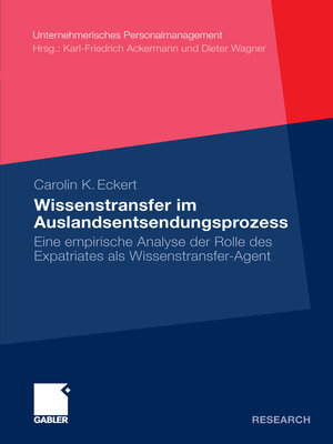 cover image of Wissenstransfer im Auslandsentsendungsprozess
